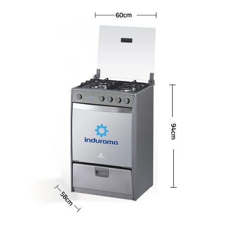 Cocina a Gas INDURAMA Versalles 6 Quemadores DE ACERO – importadora Directa