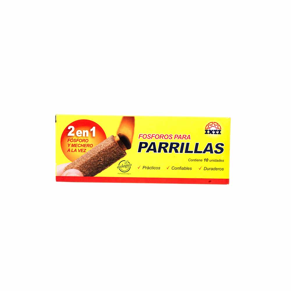 Fósforos Parrillero INTI Caja 10un