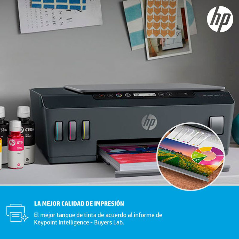 Compara: Impresora Multifuncional HP SMART TANK 515