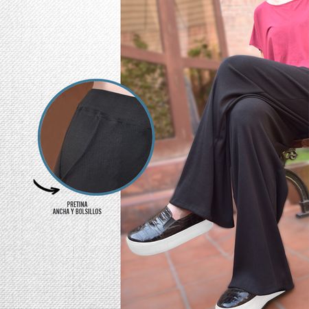 Palazo de Vestir Rib Acanalado de Viscosa Ago Activewear Talla L | plazaVea  - Supermercado