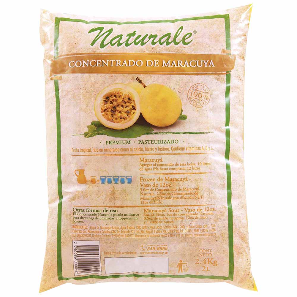Concentrado de Maracuyá NATURALE Botella 2.4Kg