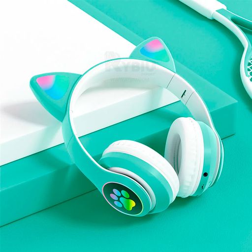 Audifonos Para Niña Nina Con Orejas De Gato Bluetooth Inalambricos