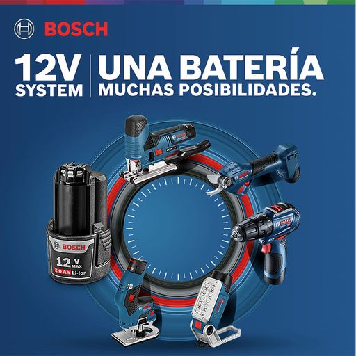 Taladro a batería Bosch Professional GSB 12V-15 con dos baterías de 12V  2.0Ah de segunda mano
