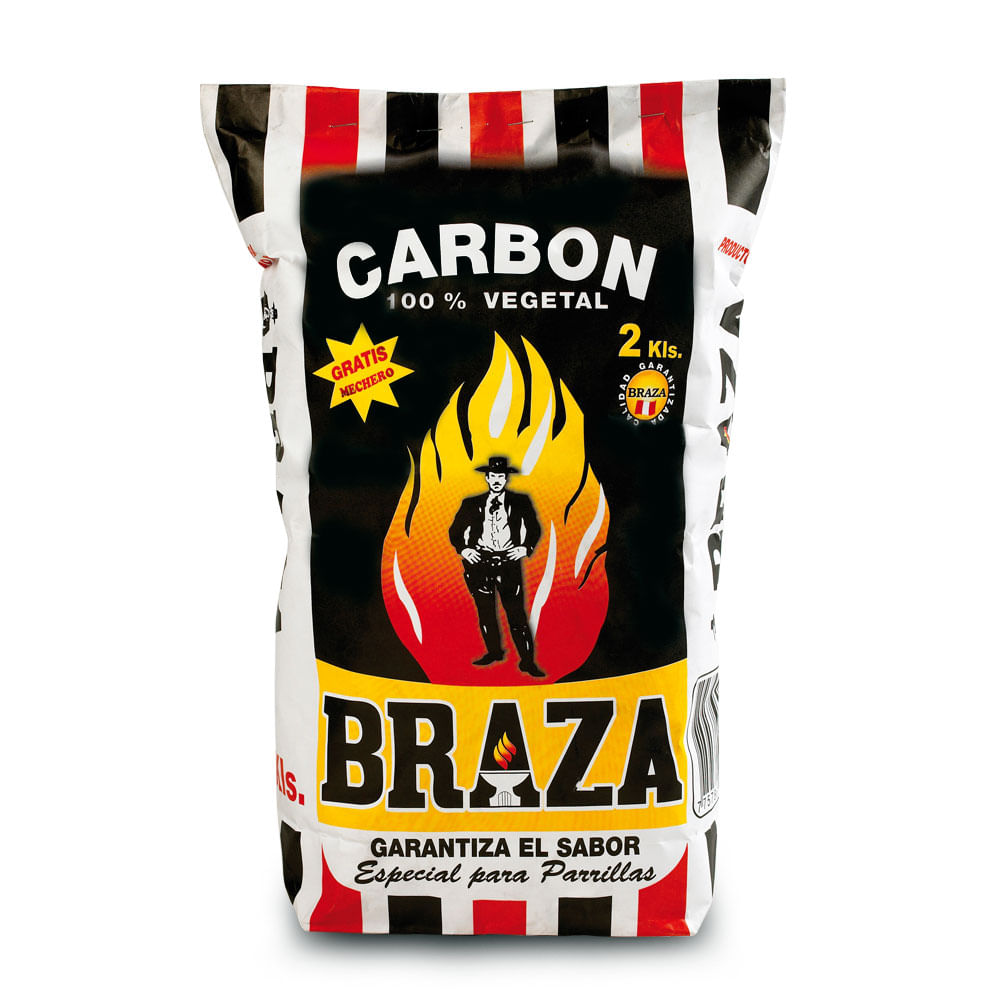 Carbón BRAZA Bolsa 2Kg  plazaVea - Supermercado