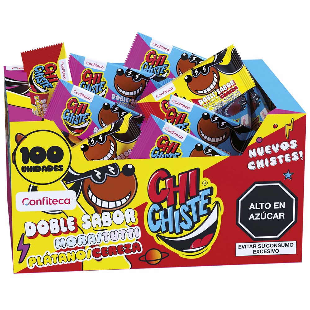 Goma de Mascar CHICHISTE Doble Sabor Caja 100un