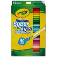 Plumones Lavables CRAYOLA SuperTips Caja 50un