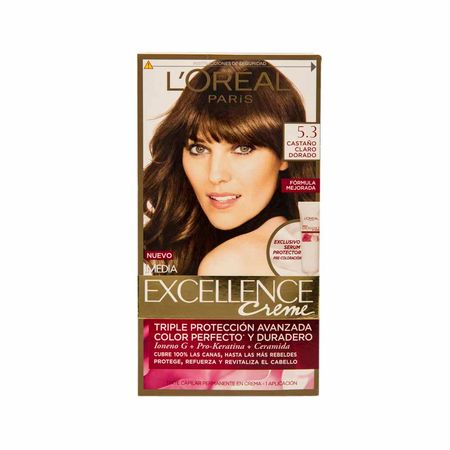 Tinte Para Cabello Loréal Excellence 53 Castaño Claro