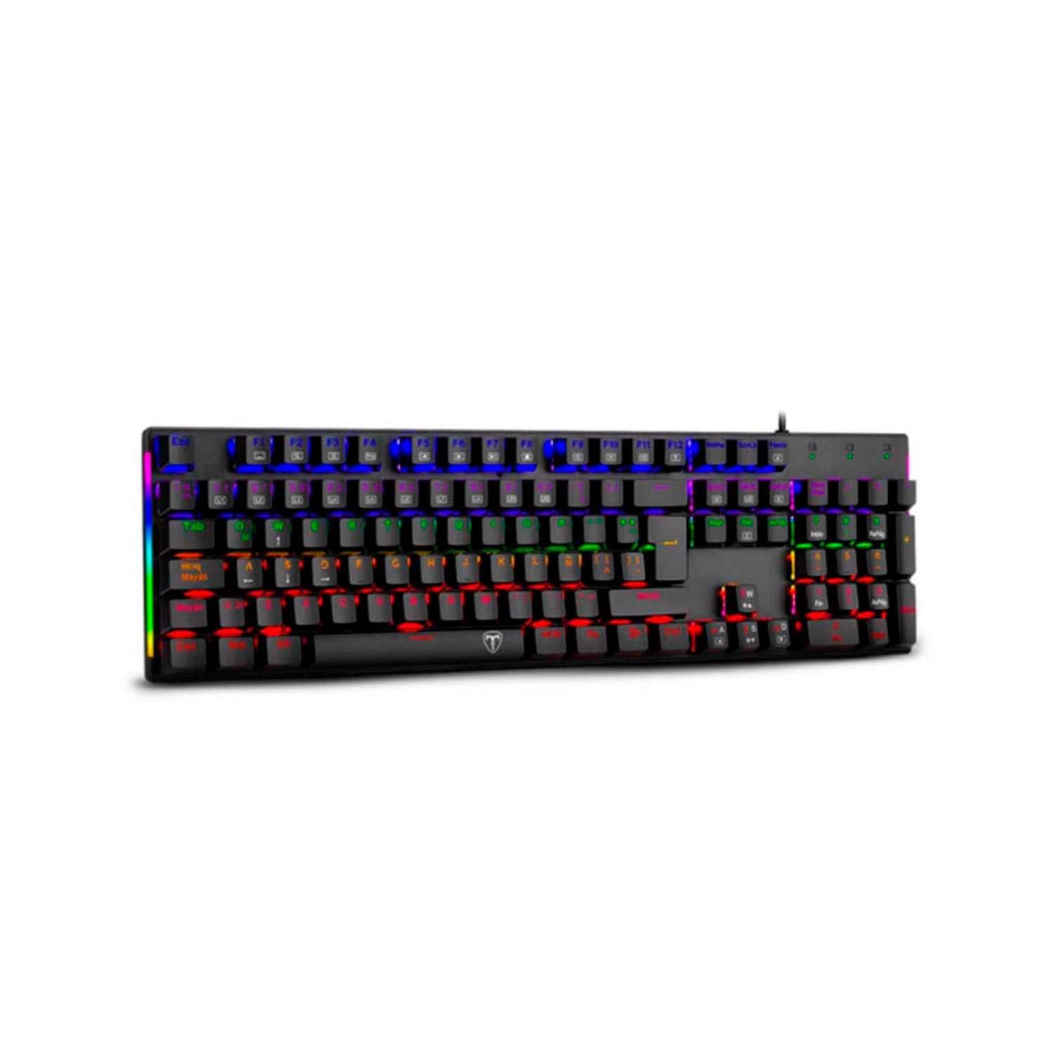 Teclado Gamer T-Dagger Naxos Rainbow Spanish T-Tgk310-Bl Sp Blue Switch
