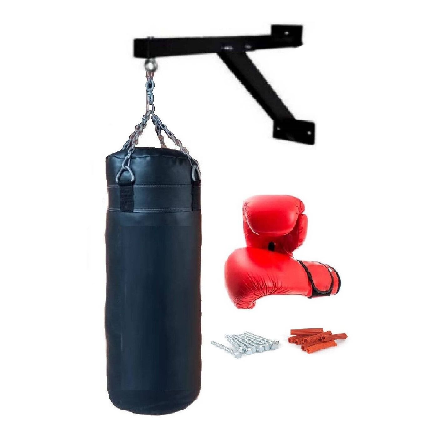 Saco de Boxeo LLeno de 100 Metro con Rack , Cadena y Guantes de Regalo