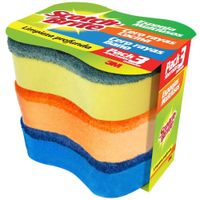 Esponja SCOTCH BRITE Cocina y Baño Paquete 2un