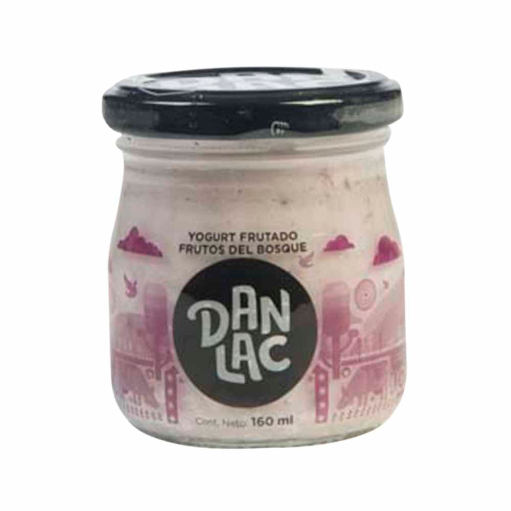 Yogurt Frutado DANLAC Frutos del Bosque Frasco 160g Supermercado