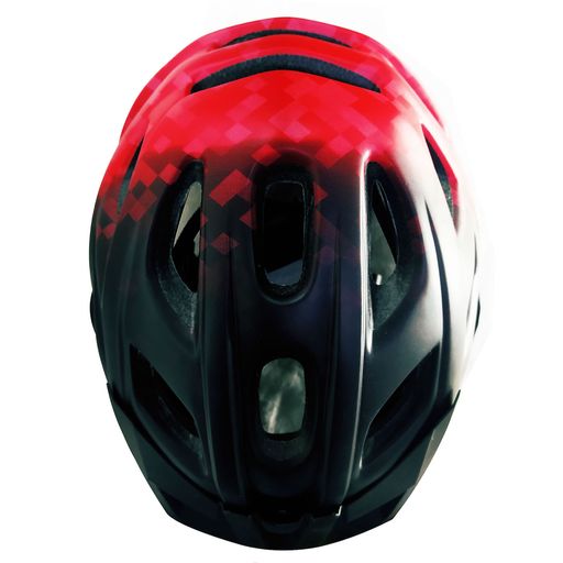 GENERICO Casco adulto de bicicleta negro rojo