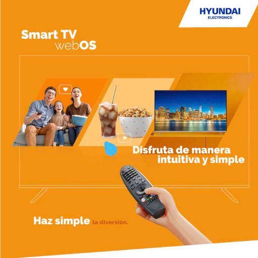 TV HYUNDAI 55 Pulgadas 141 cm HYLED5520A4KM 4K-UHD LED Sm