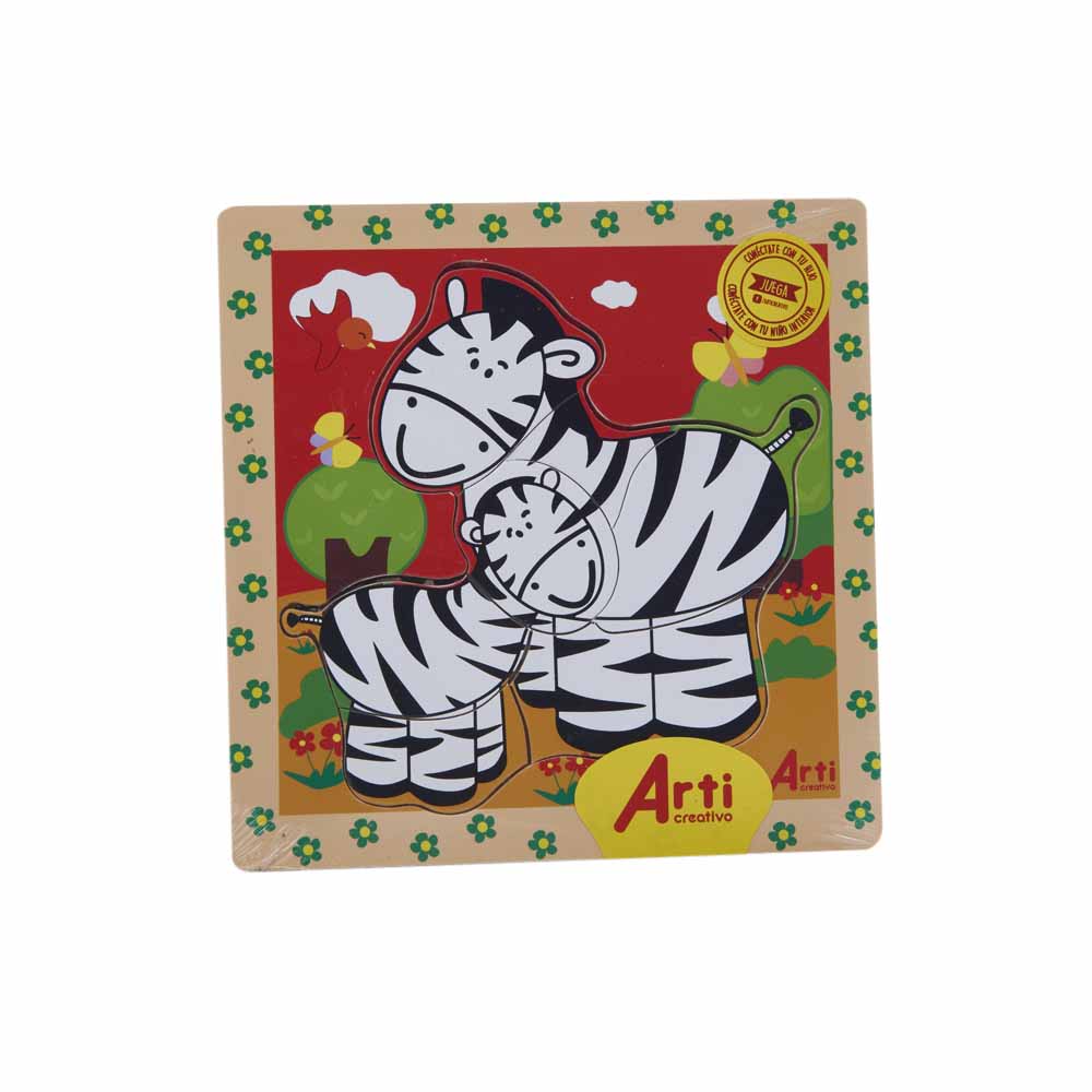 Juego Didáctico ARTI CREATIVO Rompecabezas Zebra 7pz plazaVea