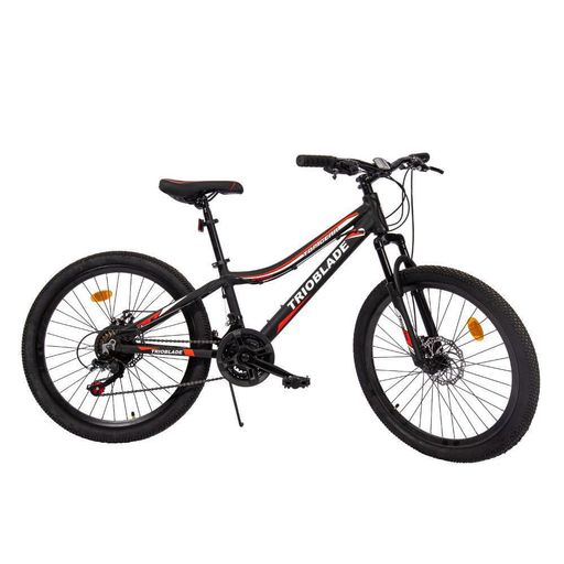 Bicicleta Trioblade by Monarette Aro 24 Negro Rojo plazaVea