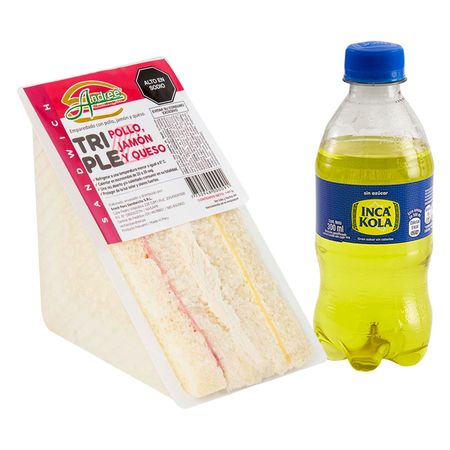 pack-triple-de-pollo-con-jamon-y-queso-gaseosa-inca-kola-sin-azucar-botella-300ml