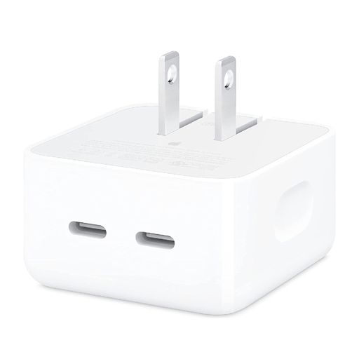 Apple Cargador para Pared de Carga Rápida Plegable Doble USB-C 35W