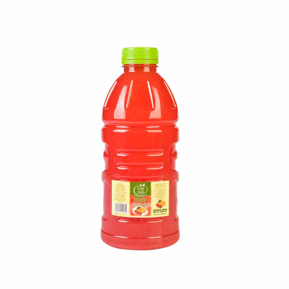 Jugo Mix Fresa y Naranja KING FRUITS Botella 1.8L