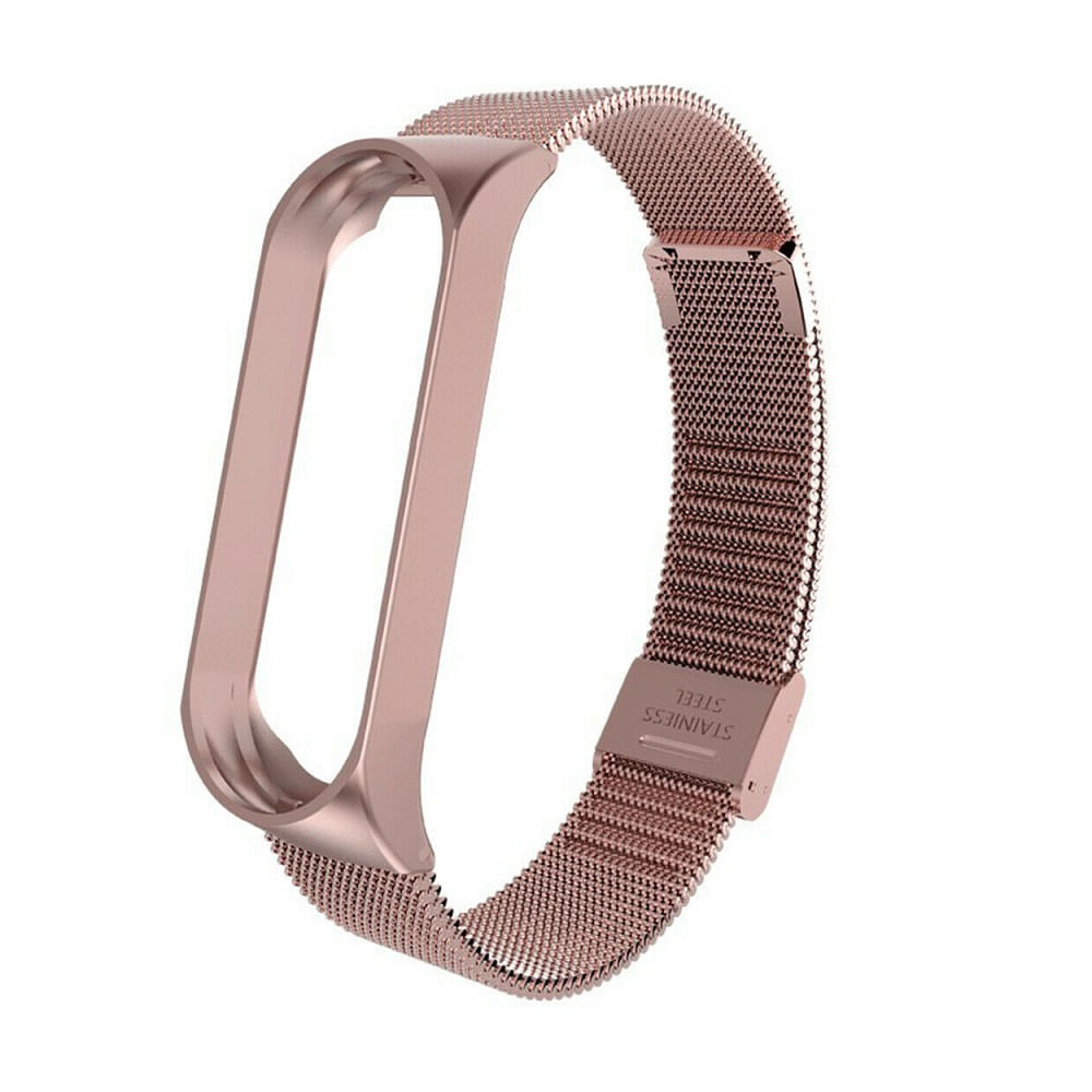 Correa Metálica para Mi Band 4 Rosa