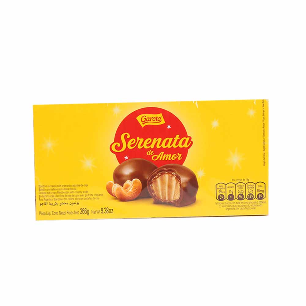 Chocolate GAROTO Serenata bombones castaña Caja 266Gr PlazaVea Food