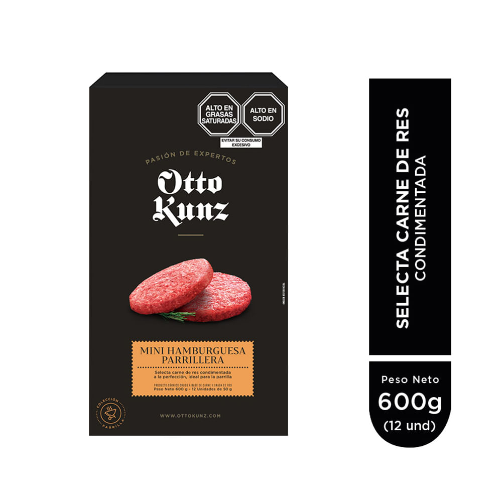 Mini Hamburguesa Parrillera OTTO KUNZ Caja 600g