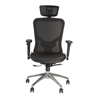 Silla Giratoria Ergonómica Decorplas Panamá con Brazos Regulables 3D Color Negro