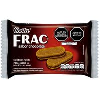 Galletas COSTA Frac Sabor a Chocolate Paquete 6un