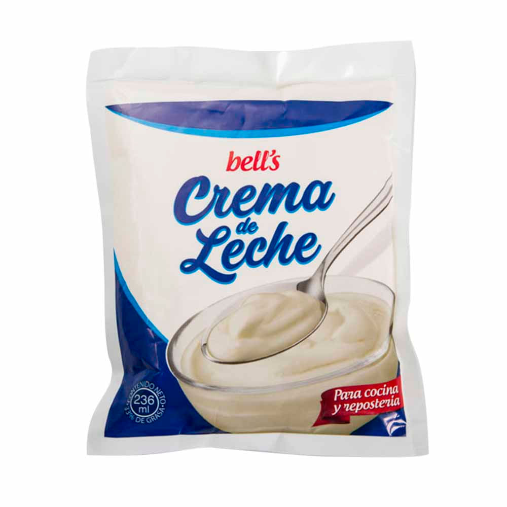 Crema de leche BELL'S Bolsa 236Ml Supermercado