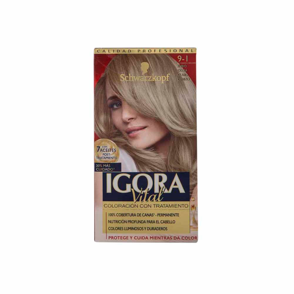 Tinte para Cabello SCHWARZKOPF Igora Vital 91 Rubio Extra