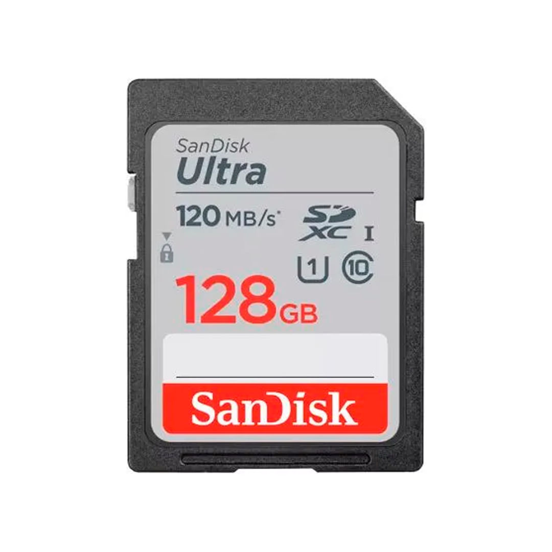 Memoria SD Sandisk Ultra SDXC 128GB UHS-I Clase-10 U1 120 Mbs
