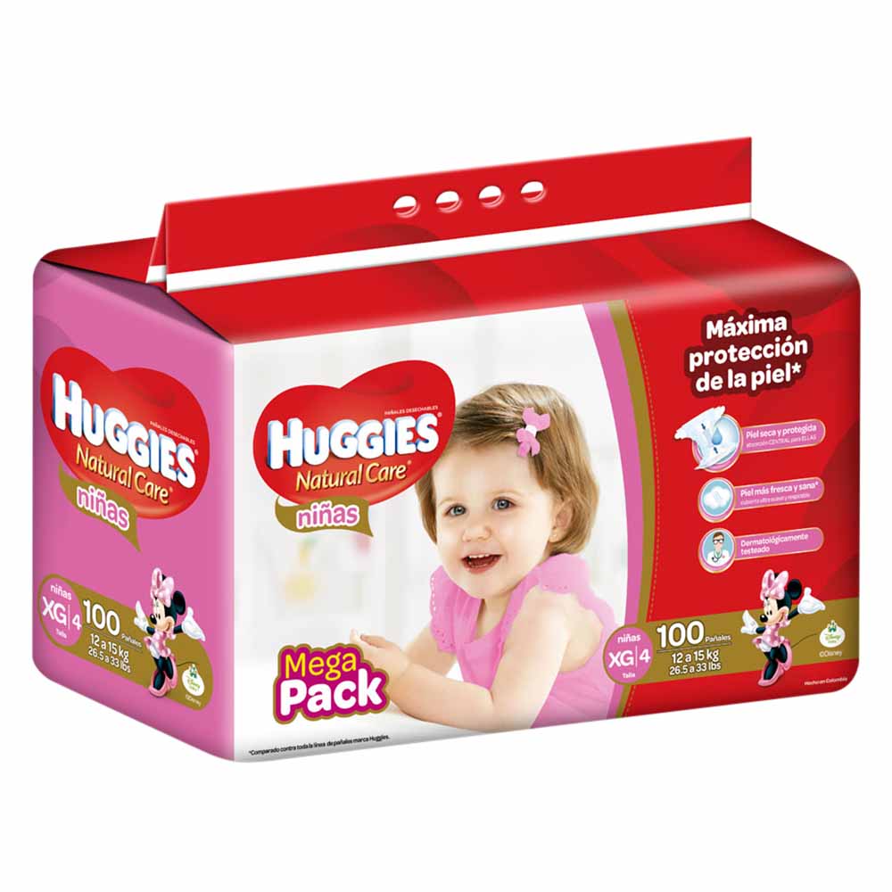 pañales huggies de 100 unidades