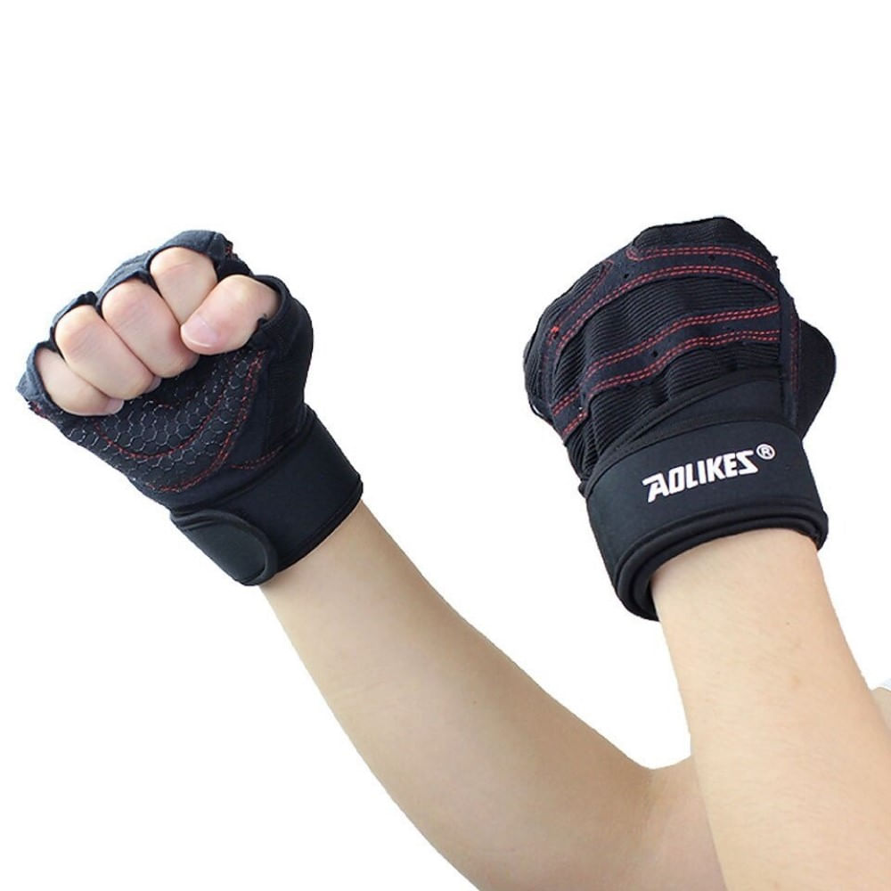 Guantes Deportivos Aolikes A109-01 Gym Levantamiento Pesas