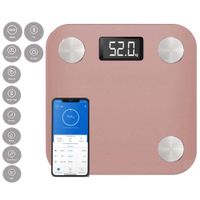 Balanza Digital Personal Scale Inteligente 12 Lecturas Guinda
