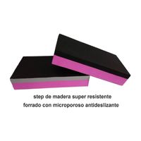 Step de Madera Forrado con Neopreno Antideslizante