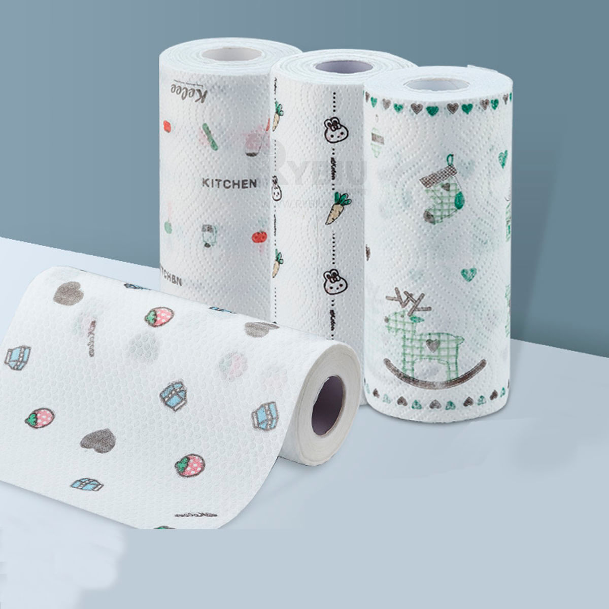 Pack 4 Papel de limpieza desechable de 2 capas