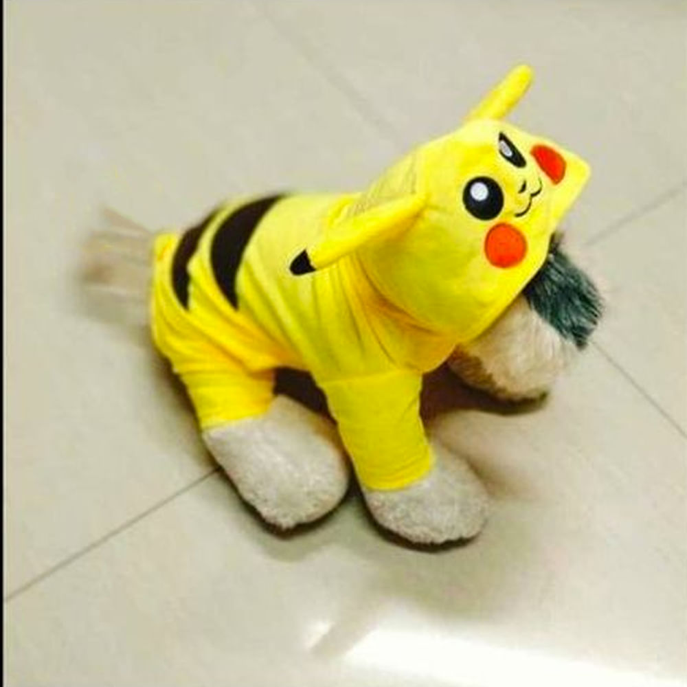 Disfraz para Perro o Gato de Pokémon Picachu Traje para Mascota | plazaVea  - Supermercado