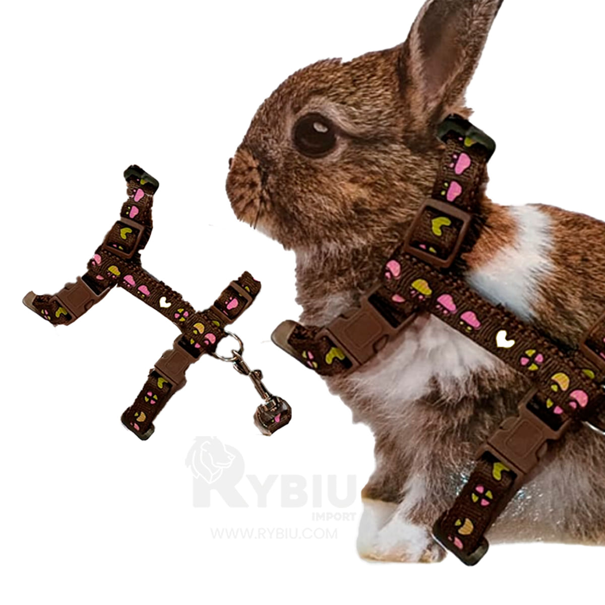 Arnes Ajustables Para Animales Pequeños Marrón