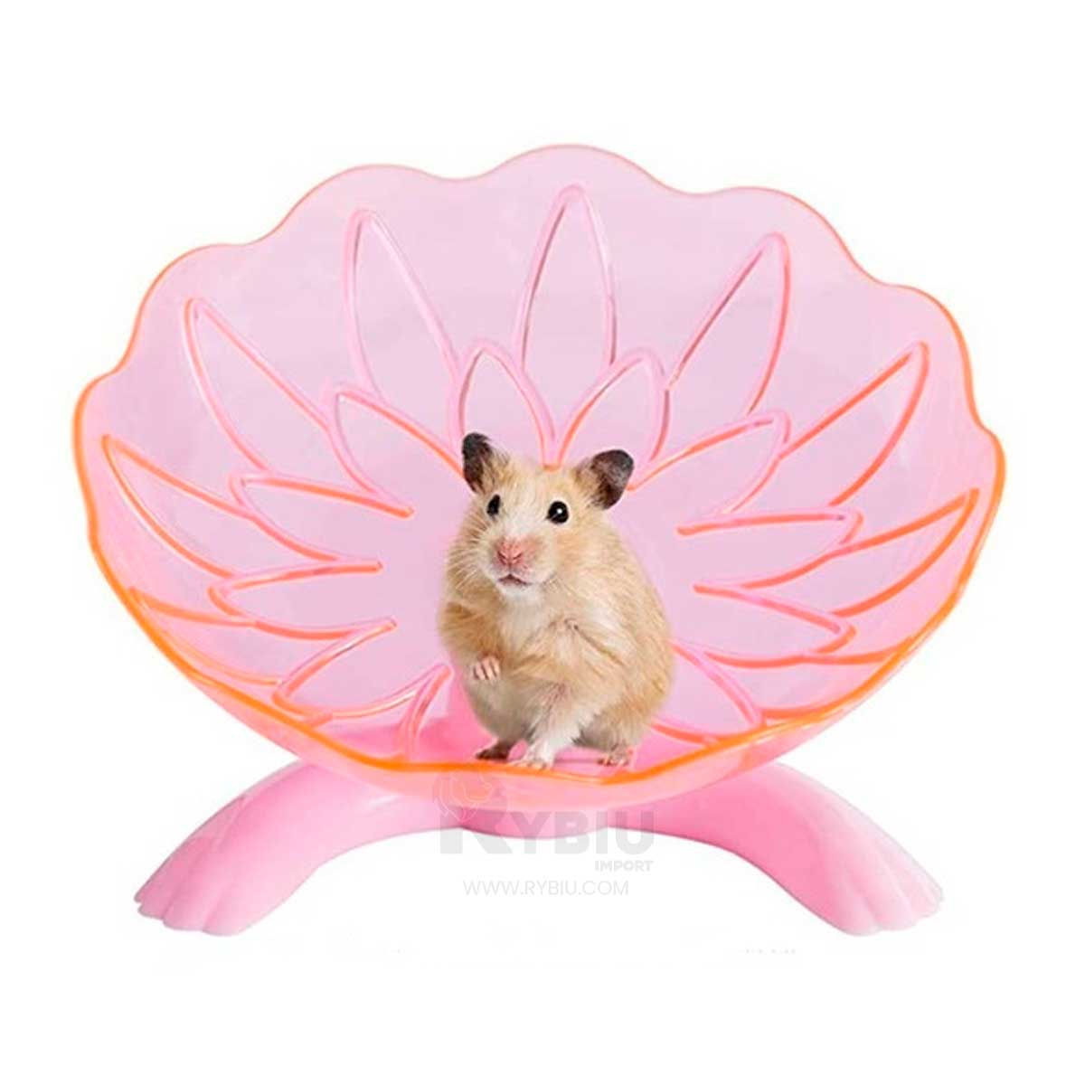 Rueda de Hamster Para Correr Rosado