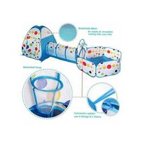 Piscina de pelotas túnel niños portátil 3 en 1+100 Pelotas