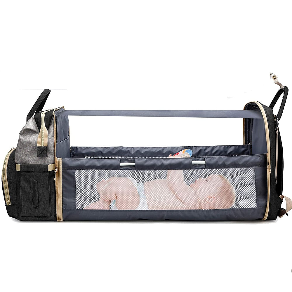 Mochila Pañalera con techo
