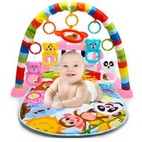 Gimnasio de Bebe Baby World 696-R22 con Piano Para Patear Rosado