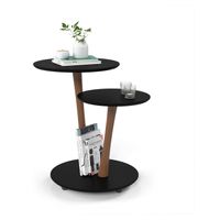 Mesa Lateral Moderna Vitoria Negro