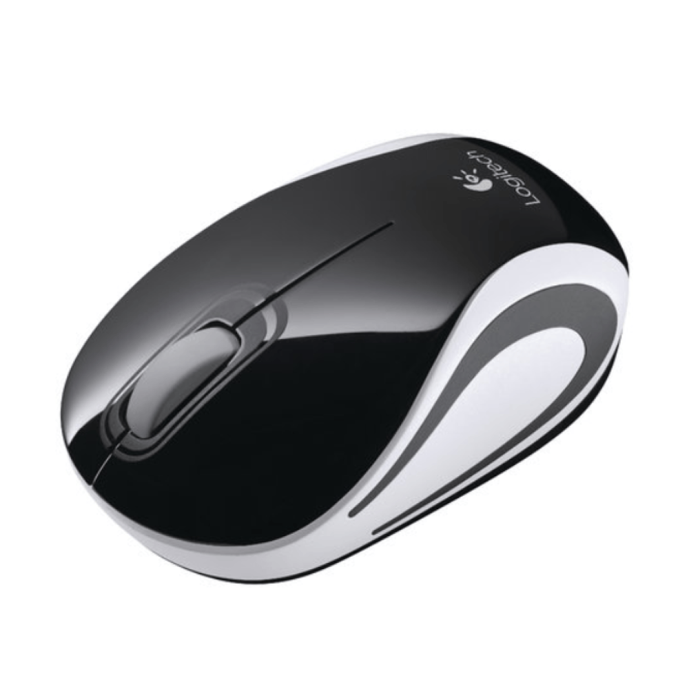 Mouse Logitech M187 Wireless Mini Radio hasta 10 metros Color Negro