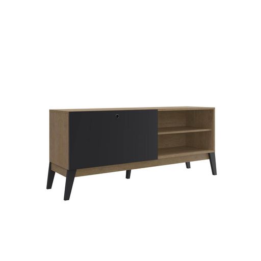 Genérico Mueble TV Salón, Mesa TV Madera, Muebles para TV de hasta 60  Pulgadas, Blanco, Moderno, Nórdico, con 2 Puertas, 2 Compartimientos