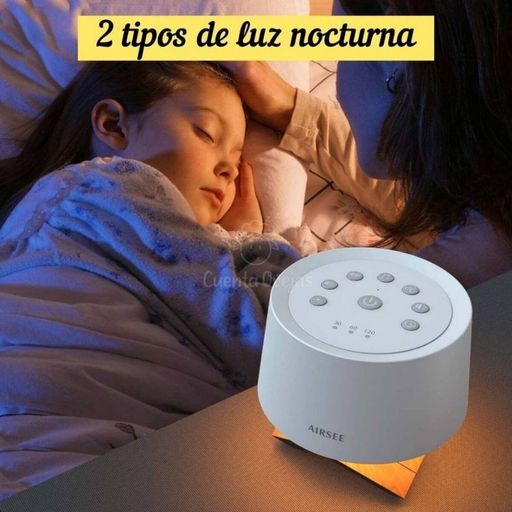 GENERICO Máquina Ruido Blanco con Luz Noche - Mejora Sueño del Bebé