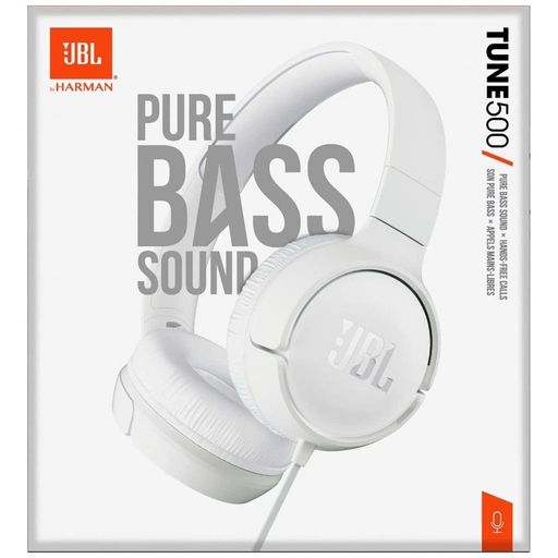 Audífonos de Diadema JBL Tune 500 Pure Bass Sound On ear Plug 3.5