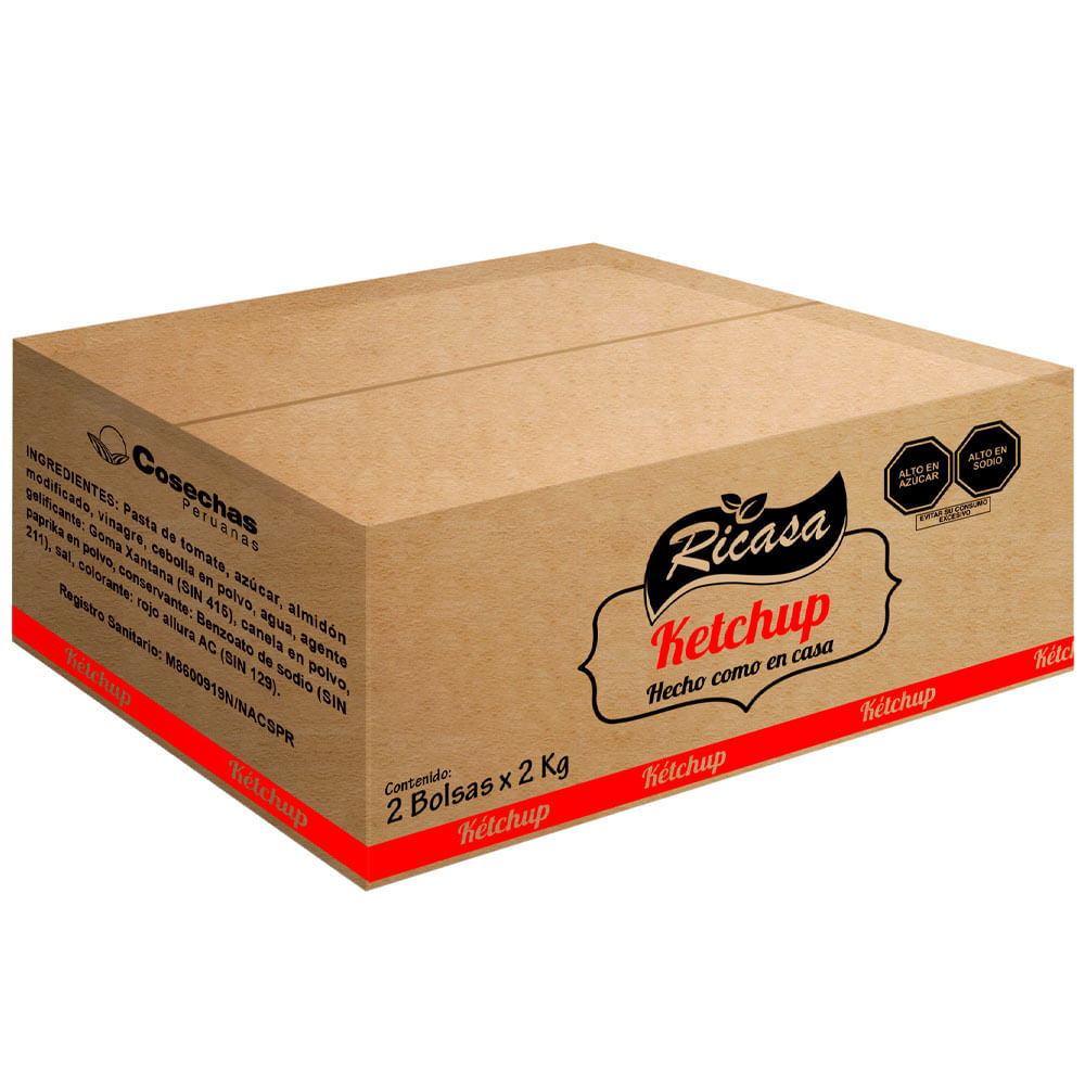 Ketchup Granel RICASA Caja 4Kg