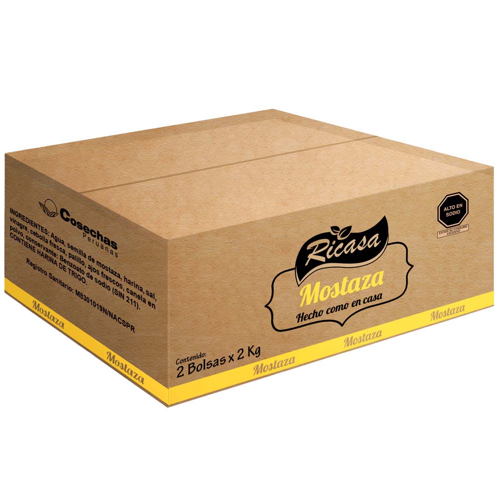 Mostaza Granel RICASA Caja 4Kg