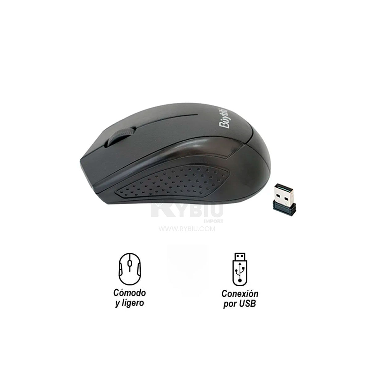 Inalámbrico Mouse Búytiti Negro