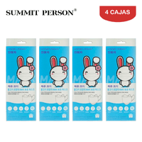 Mascarilla KN95 Summit Person Fish Type NIÑOS·NIÑAS Blanco Caja*10und Pack 4 Cajas